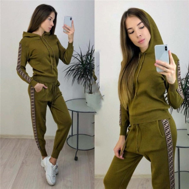 WILUXE Women Autumn Streetwear Two Piece